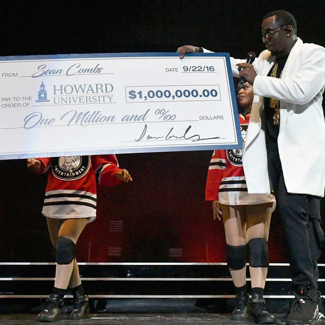 Diddy Gifts $1 million to Howard University through The Seam Combs Scholarship Fund